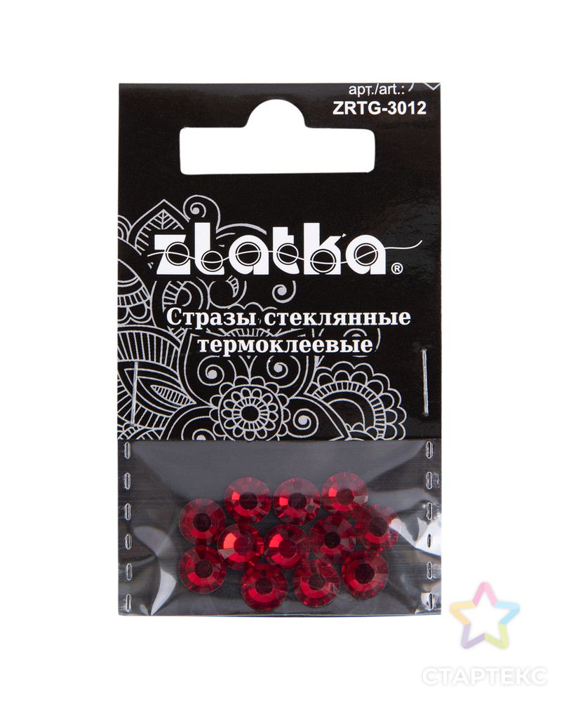Страз клеевой "Zlatka" ZRTG-3012 SS30 цветные 6.5 мм стекло 5 x 12 шт в пакете с картонным еврослотом арт. ГММ-112947-11-ГММ094733162394 2