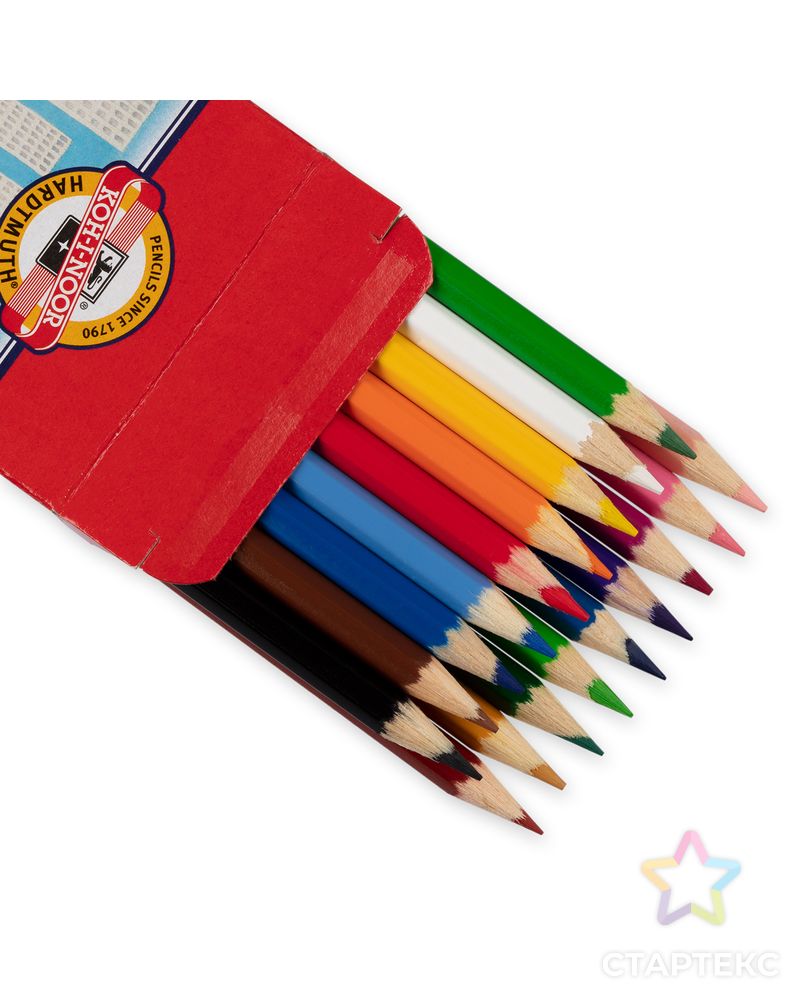 "KOH-I-NOOR Hardtmuth" "Крот" Набор цветных карандашей заточенный 18 цв. арт. ГММ-114016-1-ГММ113718593004 2