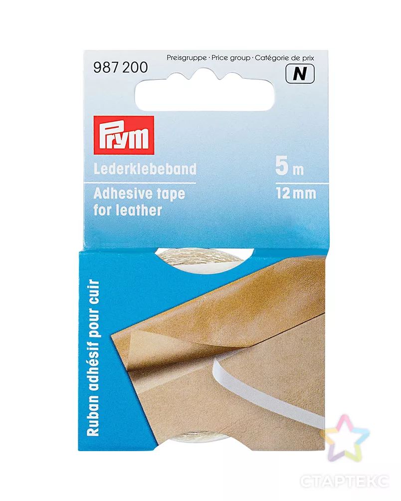 "PRYM" 987200 Клейкая лента для кожи 23 г/кв.м 12 мм 5 м в картонной упаковке арт. ГММ-107357-1-ГММ053560609222 - рис. 3