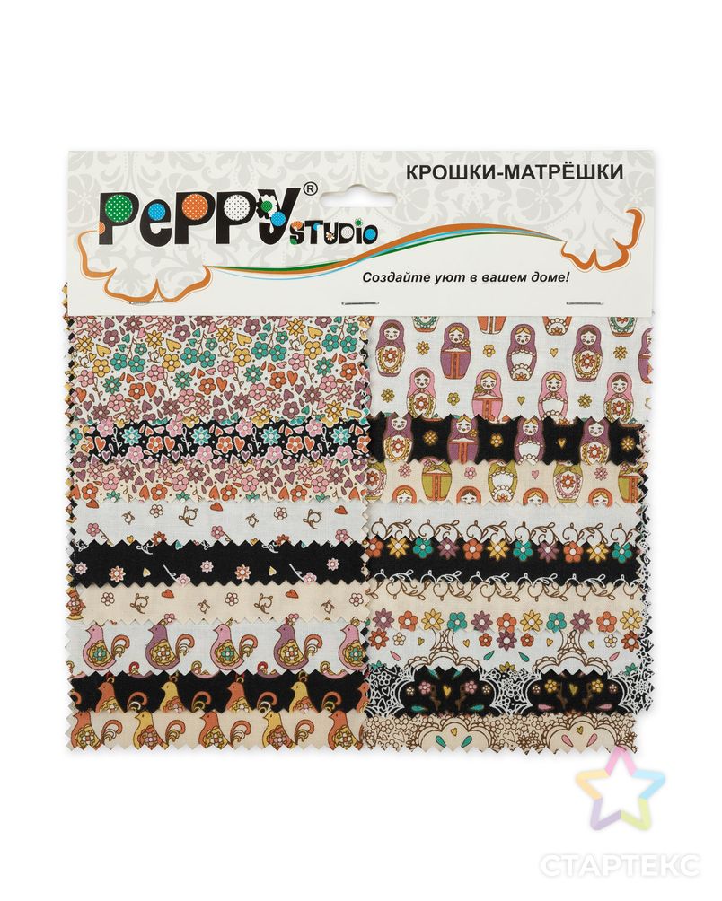 Карта цветов ткань для пэчворка "КРОШКИ-МАТРЁШКИ" арт. ГММ-107118-1-ГММ060759797032 1