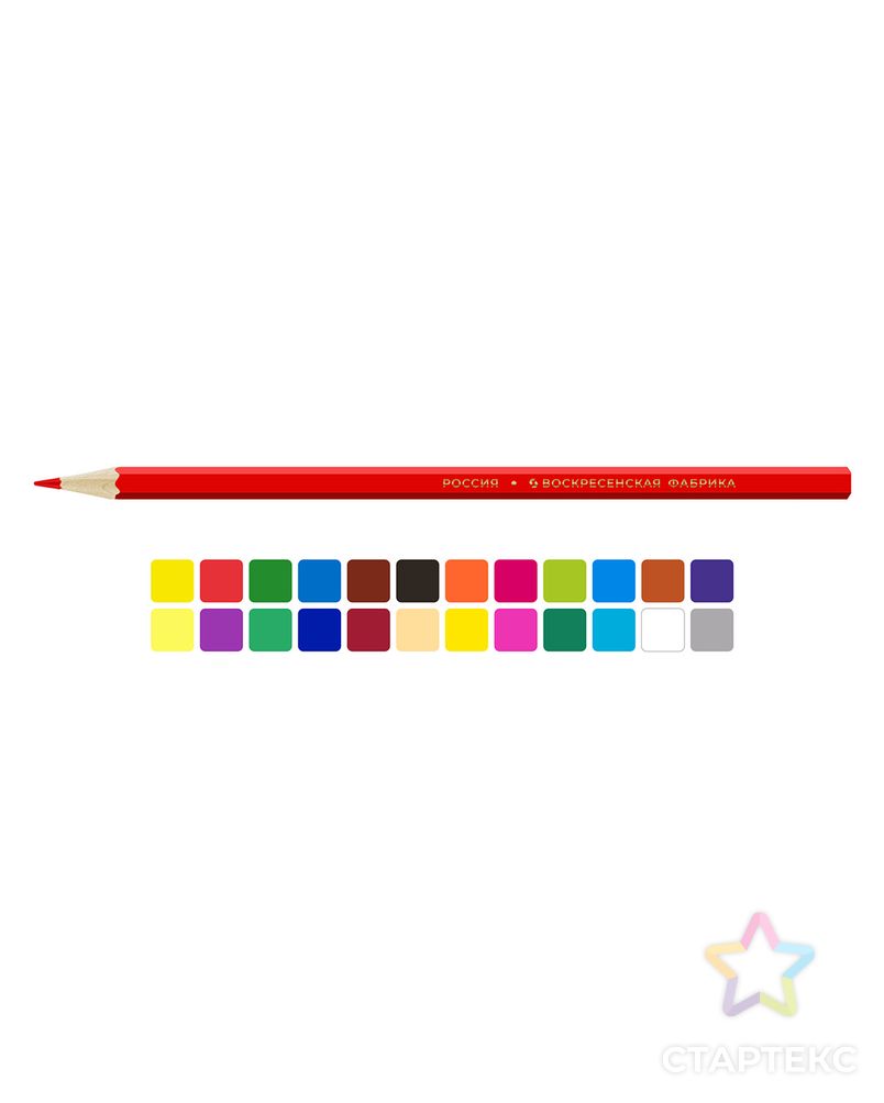 "ВКФ" "Волшебные сказки" Набор цветных карандашей FP-CP-1024 заточенный 4 х 24 цв. арт. ГММ-112358-1-ГММ068971131614 2