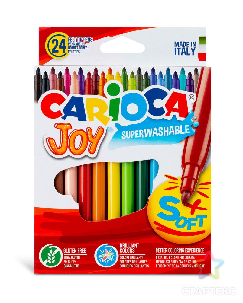 "Carioca" Фломастеры Joy 24 цв арт. ГММ-114483-1-ГММ078076036164 1