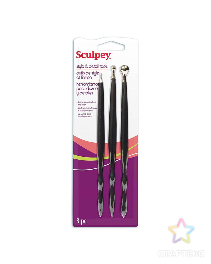 "Sculpey" Style'n Detail Tools набор инструментов ASSD01 арт. ГММ-108993-1-ГММ007997440072