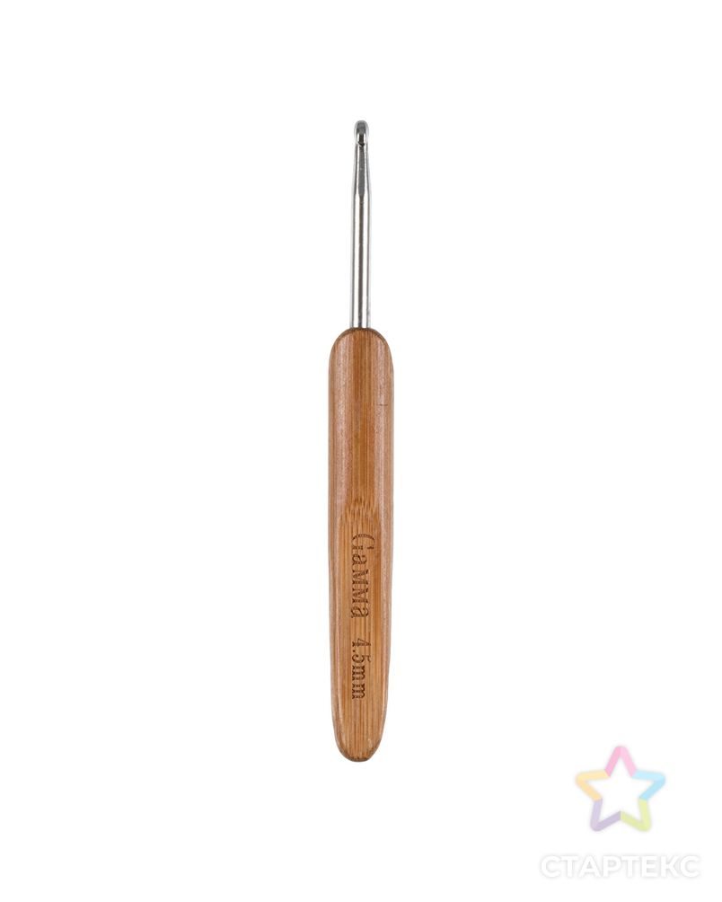 Для вязания крючок с бамбуковой ручкой RHB бамбук алюминий d 4.5 мм 13.5 см в блистере арт. ГММ-111574-1-ГММ081410060664 2