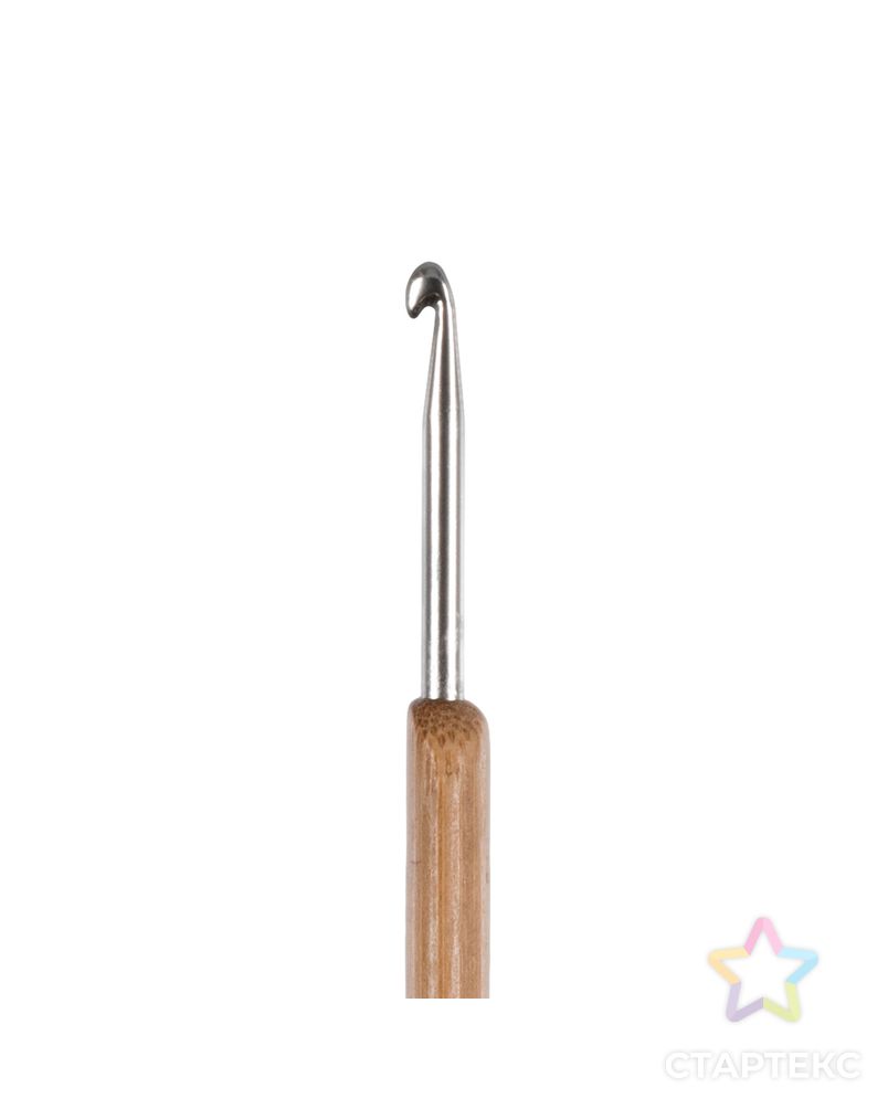 Для вязания крючок с бамбуковой ручкой RHB бамбук алюминий d 4.5 мм 13.5 см в блистере арт. ГММ-111574-1-ГММ081410060664 6
