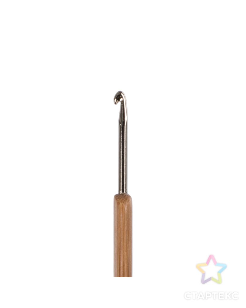 Для вязания крючок с бамбуковой ручкой RHB бамбук алюминий d 3.5 мм 13.5 см в блистере арт. ГММ-111575-1-ГММ081410751734 6