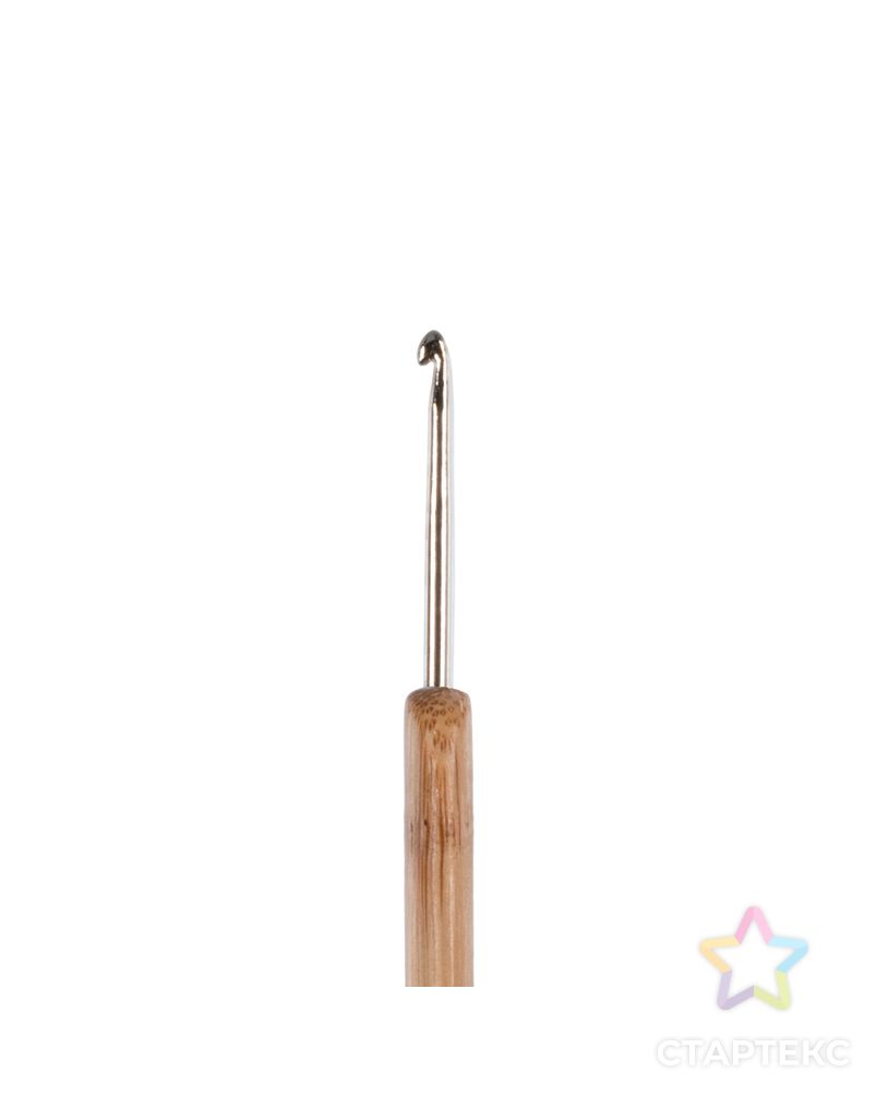 Для вязания крючок с бамбуковой ручкой RHB сталь бамбук d 2.5 мм 13.5 см в блистере арт. ГММ-111577-1-ГММ081410761164 6