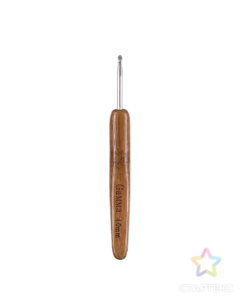 Для вязания крючок с бамбуковой ручкой RHB бамбук алюминий d 4.0 мм 13.5 см в блистере арт. ГММ-111578-1-ГММ081410763234 1