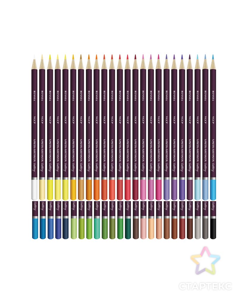 "VISTA-ARTISTA" VGCP-48 "Gallery" Набор цветных карандашей 4 х 48 цв. арт. ГММ-112904-1-ГММ082986008244 2