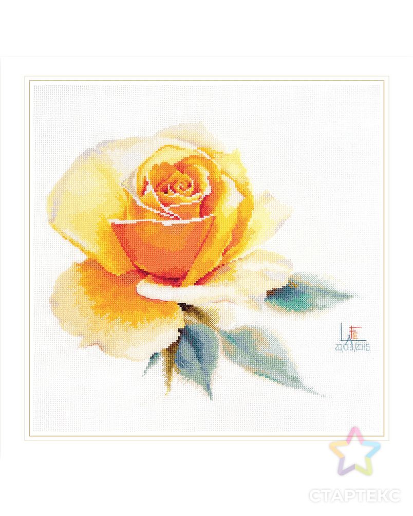 Набор для вышивания "Алиса" 2-52 Акварельные розы. "Жёлтая элегантная" арт. ГММ-110455-1-ГММ091424601544 1