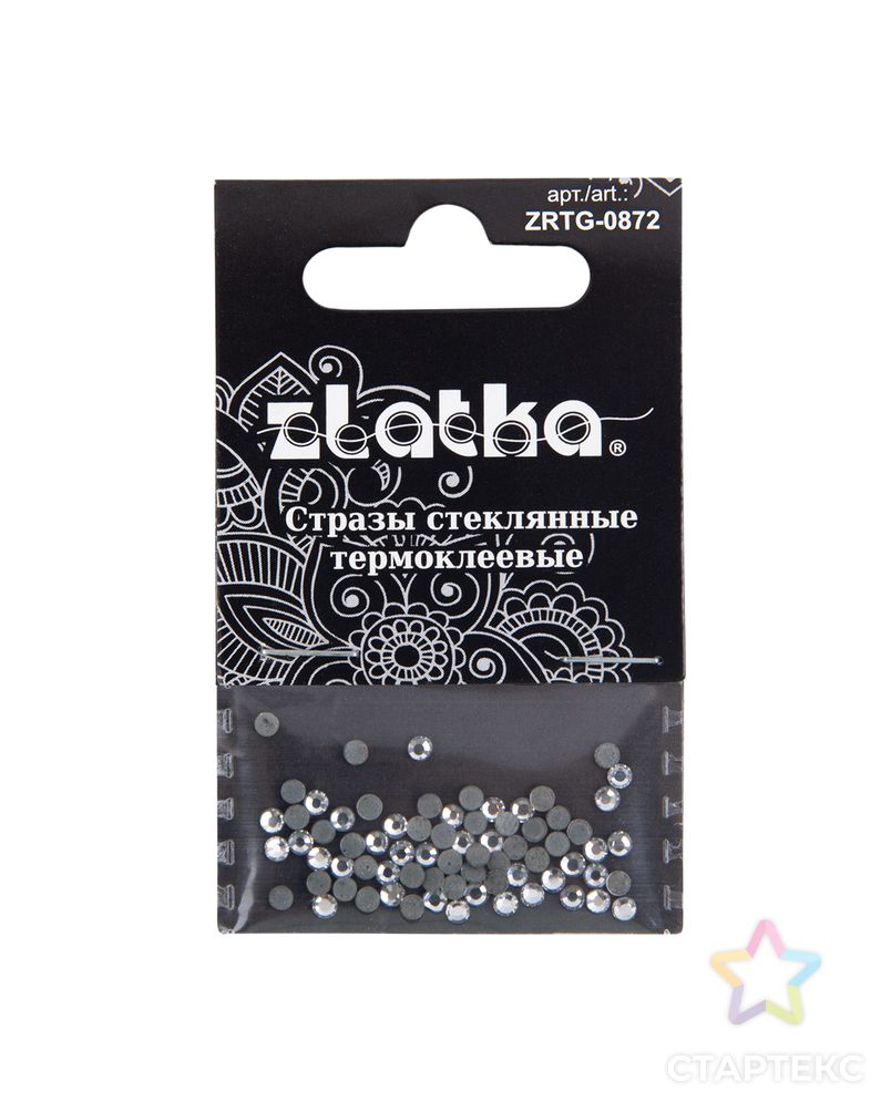 Страз клеевой "Zlatka" ZRTG-0872 SS08 Crystal 2.4 мм стекло 5 x 72 шт в пакете с картонным еврослотом арт. ГММ-113967-1-ГММ094729921144 2