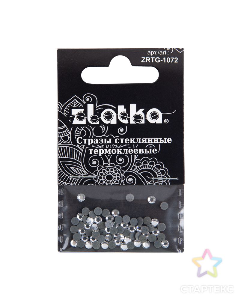 Страз клеевой "Zlatka" ZRTG-1072 SS10 Crystal 2.7 мм стекло 5 x 72 шт в пакете с картонным еврослотом арт. ГММ-113968-1-ГММ094730378884 2