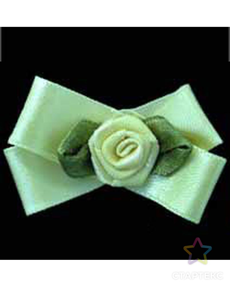 Цветок розочка атл. на банте №17 арт. ГММ-272-2-ГММ0065369 2