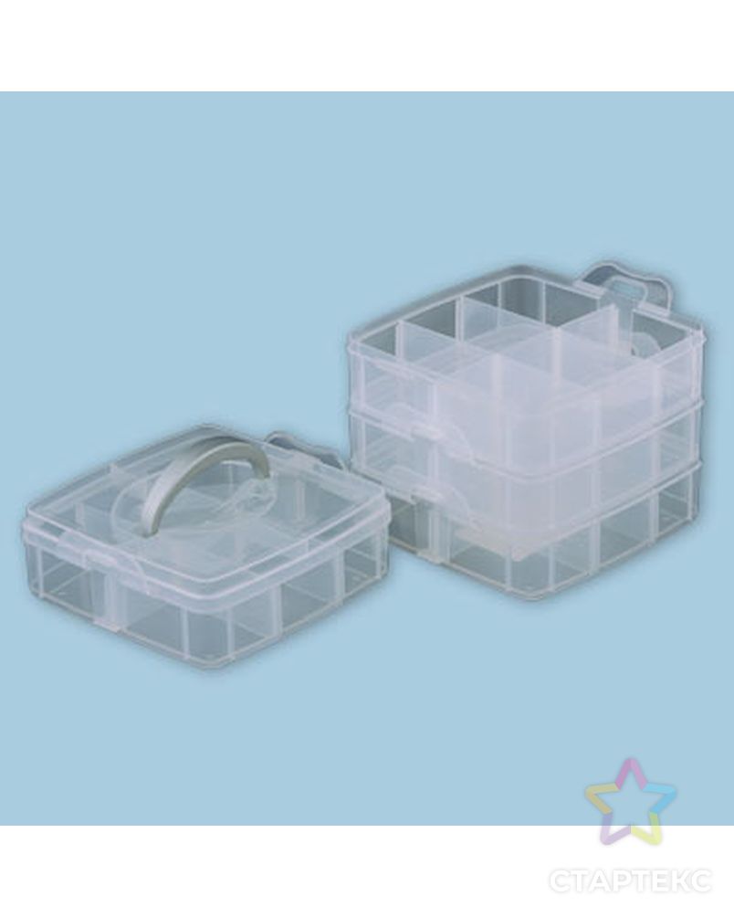 Коробка для шв. принадл. пластик ОМ-1404 арт. ГММ-1777-1-ГММ0042604 1