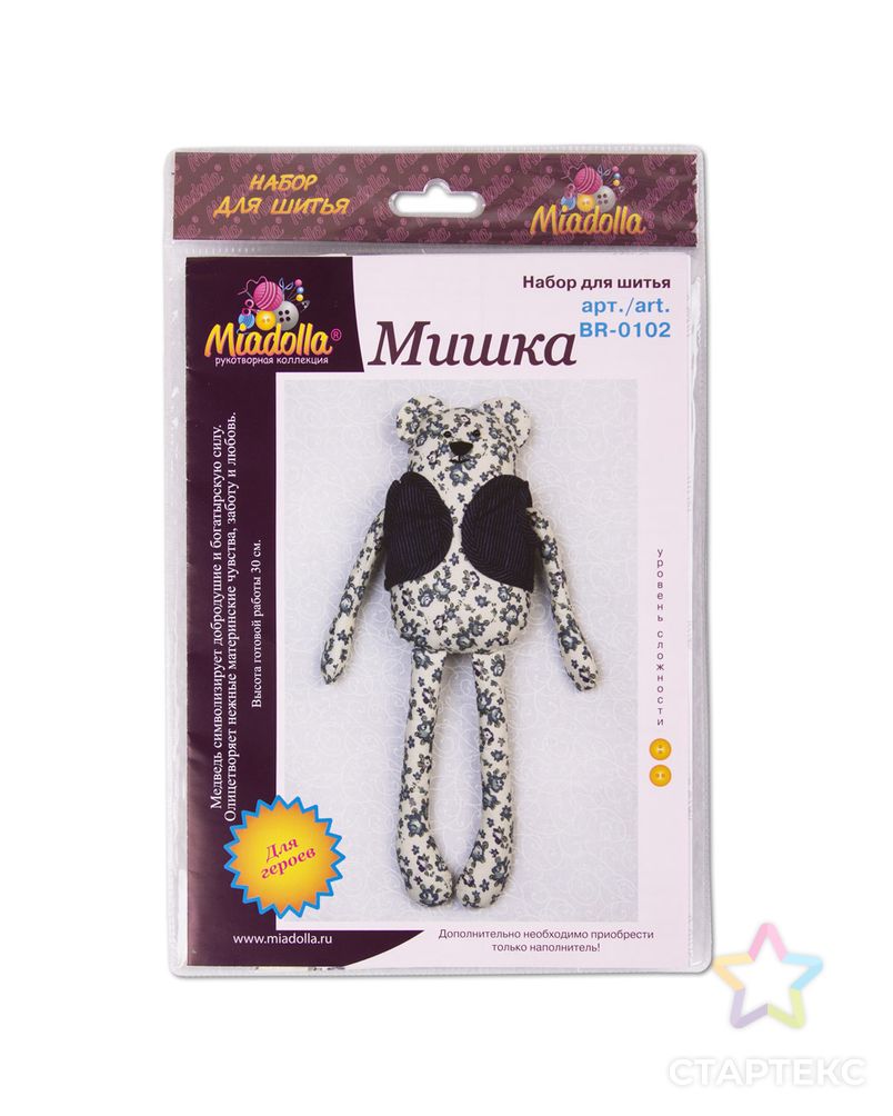 Наборы для изготовления игрушек "Miadolla" BR-0102 Мишка арт. ГММ-3639-1-ГММ0056749