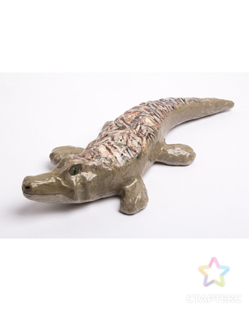 Заготовки для декорирования "Love2art" PAM-065 "крокодил" папье-маше 35.5x14.5x5.7 см арт. ГММ-4286-1-ГММ0058525