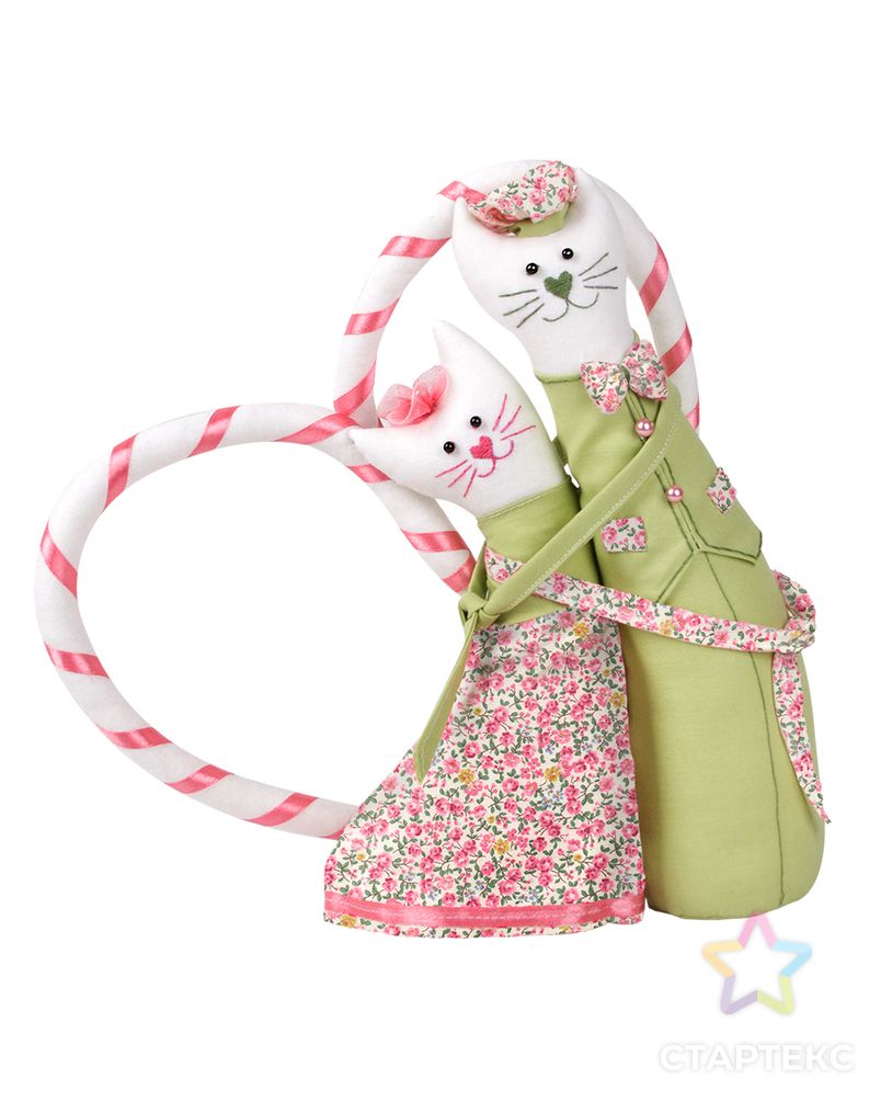Наборы для изготовления игрушек "Miadolla" C-0161 Коты-обнимашки романтики арт. ГММ-5641-1-ГММ0035379 1