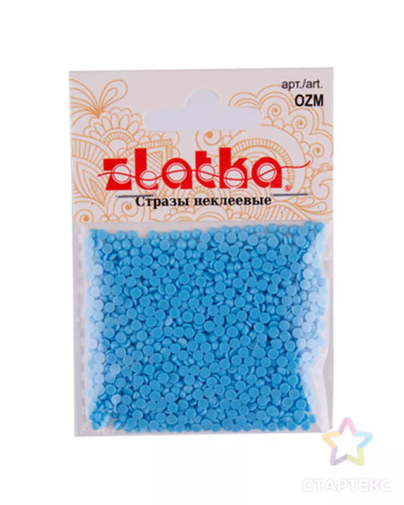 Стразы неклеевые "Zlatka" OZM цветные 2.5 мм акрил 10 х 10 г в пакете с картонным еврослотом арт. ГММ-5681-14-ГММ0056340 - рис. 2