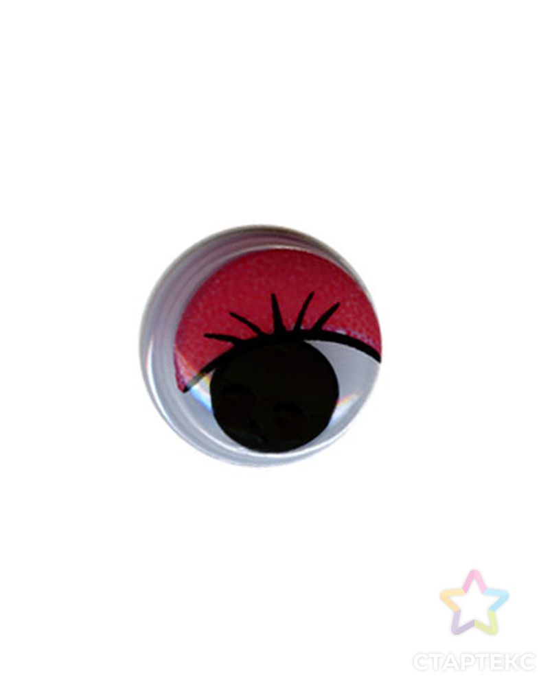Глаза круглые с бегающими зрачками д.10 мм "HobbyBe" MER-10 арт. ГММ-6883-2-ГММ0030977 2