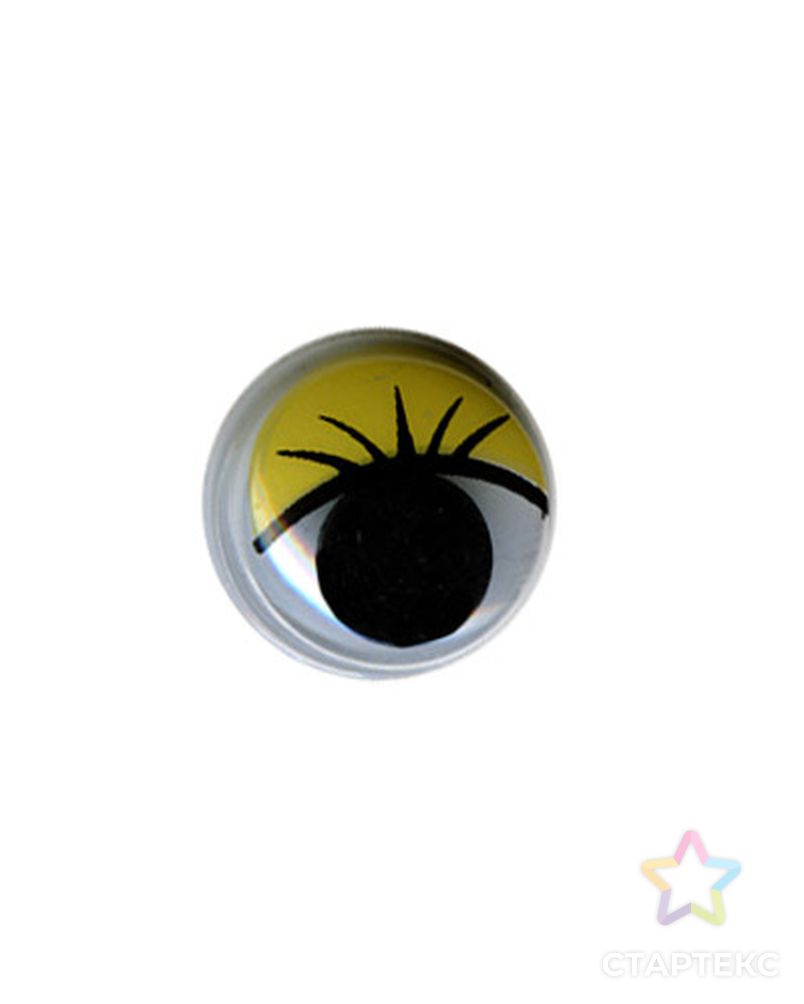 Глаза круглые с бегающими зрачками д.12 мм "HobbyBe" MER-12 арт. ГММ-6885-4-ГММ0042626