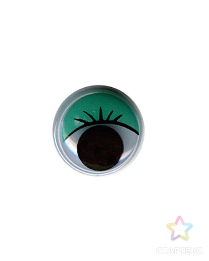 Глаза круглые с бегающими зрачками д.15 мм "HobbyBe" MER-15 арт. ГММ-6886-2-ГММ0001887 2