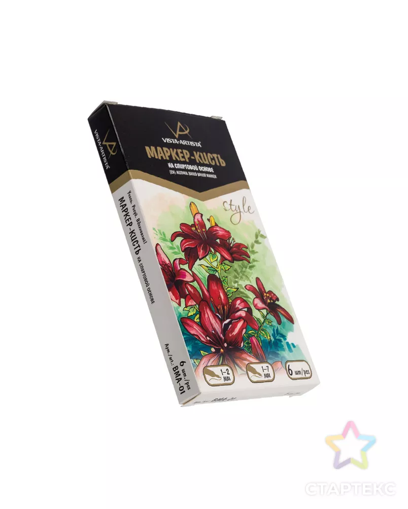 "VISTA-ARTISTA" Style BMA-01 Маркер-кисть на спиртовой основе 1 шт. арт. ГММ-8217-33-ГММ0055080 - рис. 4