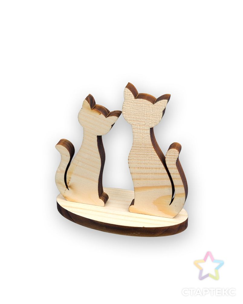 Заказать Заготовки для декорирования "Mr. Carving" ВД-356 Набор "Коты на подставке" сосна 11x13 см арт. ГММ-8384-1-ГММ0074176 в Новосибирске