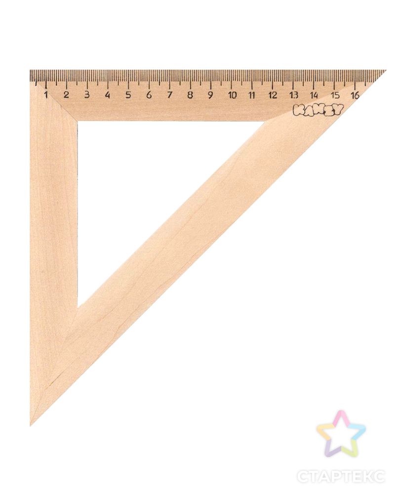 "KANZY" WTK-4518 Треугольник деревянный 18 см 25 шт. арт. ГММ-8581-1-ГММ0048276 1