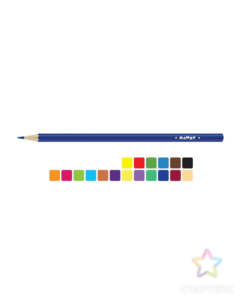 Заказать "KANZY" CP-3018 Набор цветных карандашей "Мои карандаши" 4 х 18 цв. арт. ГММ-10195-1-ГММ0055335 в Новосибирске