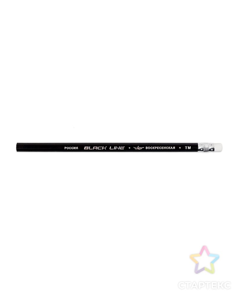 "ВКФ" "Black Line" 3P 1-966 Набор графитных карандашей с ластиком ТМ (HB) 10 х 3 шт. арт. ГММ-10290-1-ГММ0062927 2