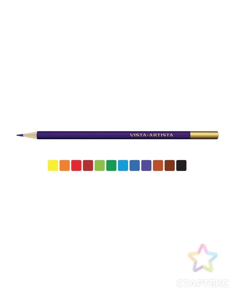Заказать "VISTA-ARTISTA" VACPS-12 Цветные карандаши Studio набор 8 х 12 цв. арт. ГММ-10764-1-ГММ0073671 в Новосибирске