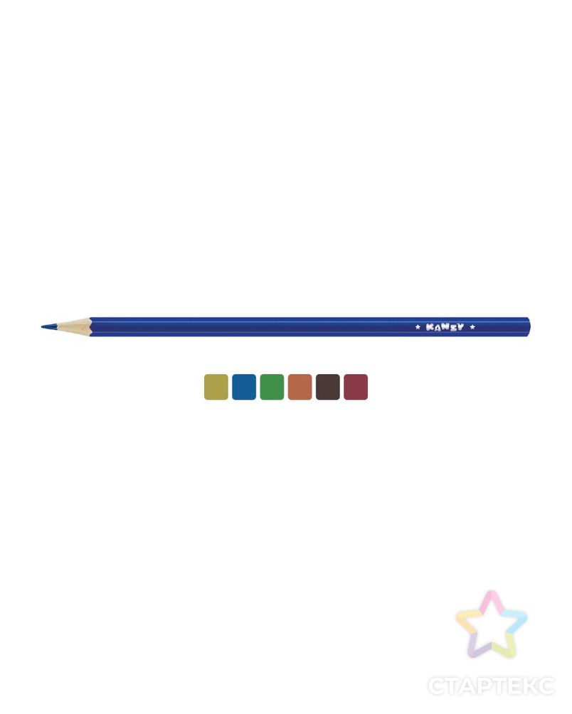 "KANZY" MCP-3006 Набор карандашей металлик "Мои карандаши" 8 х 6 цв. арт. ГММ-11114-1-ГММ0053773 2