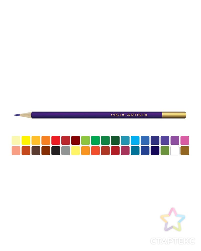 "VISTA-ARTISTA" VACPS-36 Цветные карандаши Studio набор 4 х 36 цв. арт. ГММ-11360-1-ГММ0065344 2