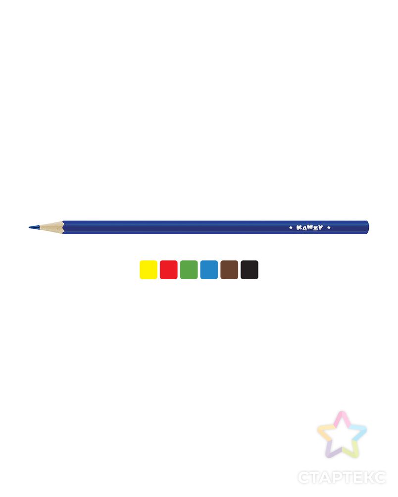 "KANZY" CP-5006 Набор цветных карандашей "Таинственный замок" 8 х 6 цв. арт. ГММ-12023-1-ГММ0070907 2