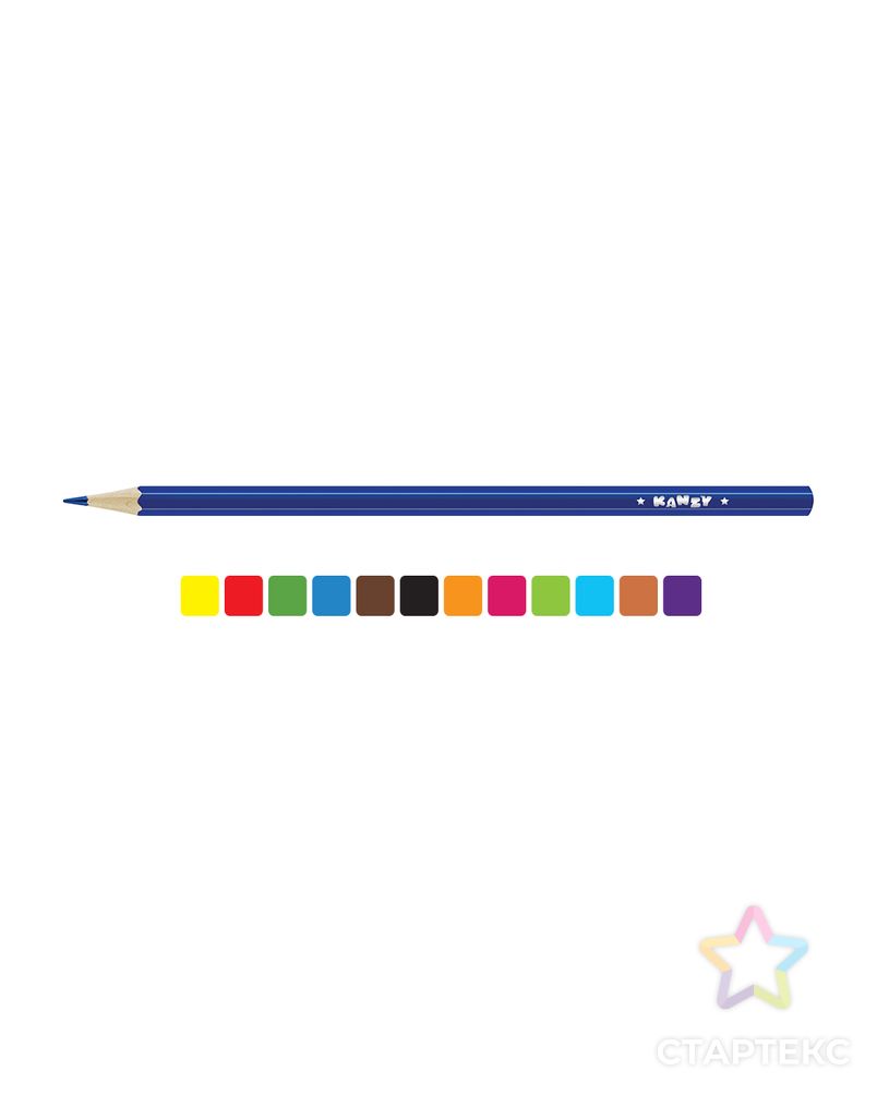Заказать "KANZY" CP-9012 Набор цветных карандашей "Мишка" 8 х 12 цв. арт. ГММ-12710-1-ГММ0042337 в Новосибирске