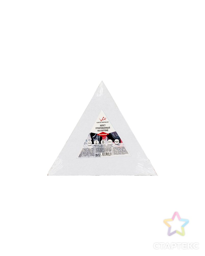 Холст грунтованный на картоне "VISTA-ARTISTA" треугольный VCPT-20 280 г/кв.м арт. ГММ-14472-1-ГММ066201874204