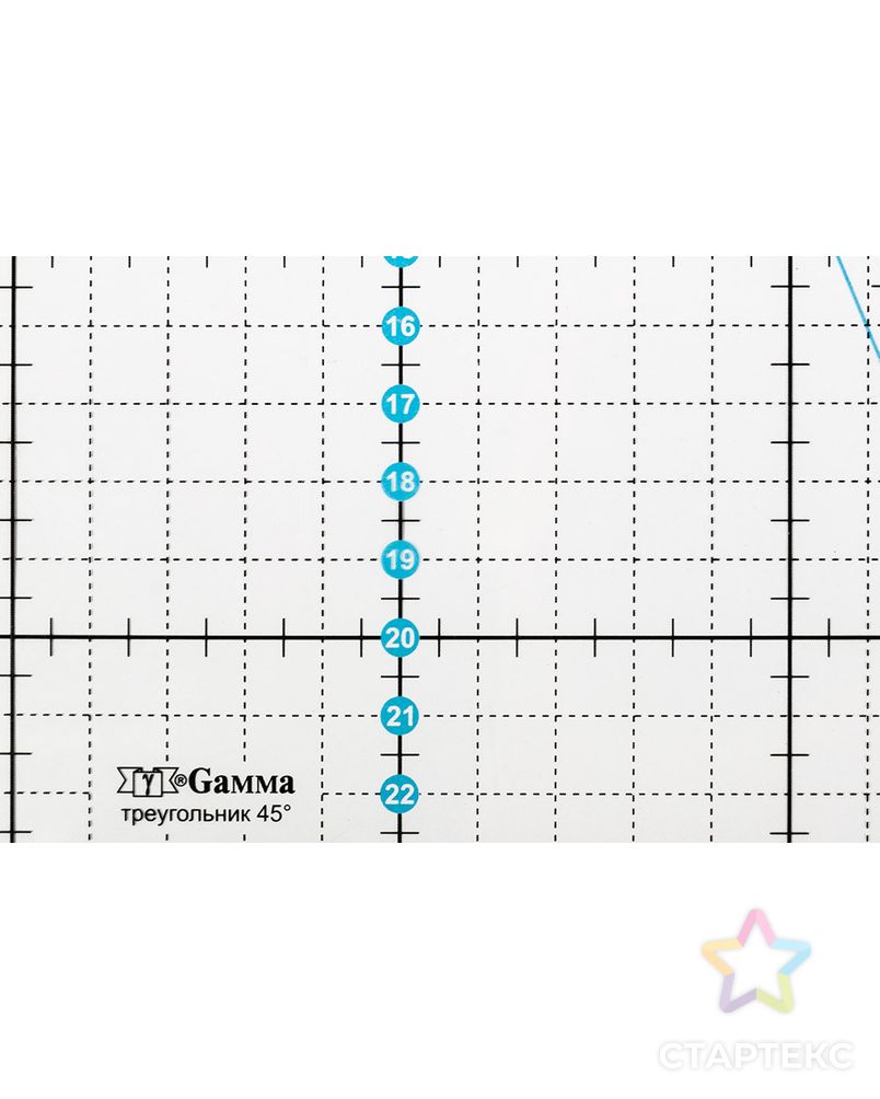 QRL-08 Линейка для пэчворка 24 x 20 см в пакете арт. ГММ-104657-1-ГММ068504926194 1