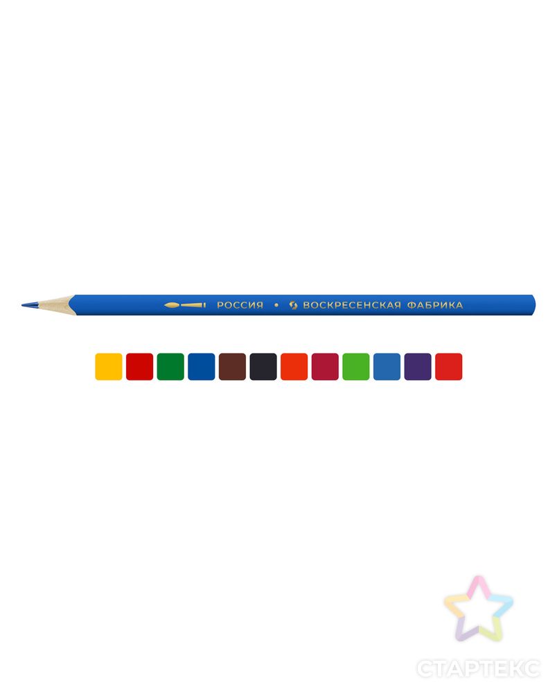 "ВКФ" "Мои карандаши" MP-WCP-1012 Набор акварельных трехгранных карандашей 8 х 12 цв. арт. ГММ-105820-1-ГММ068910526844 2