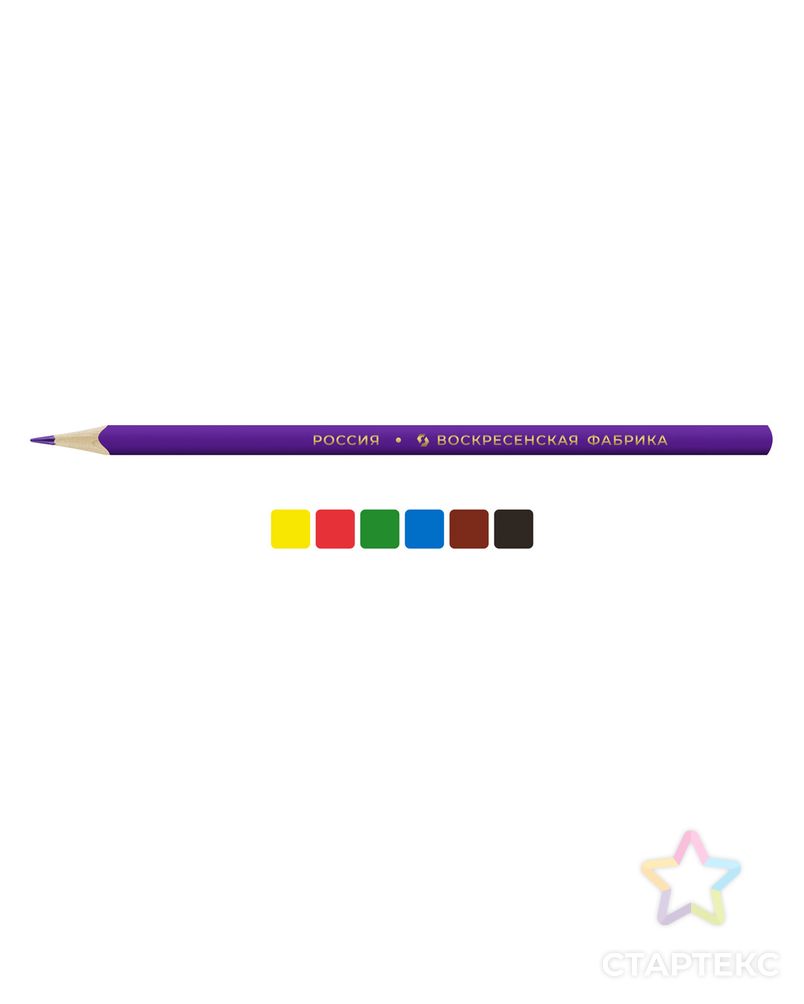 "ВКФ" "Мои карандаши" MP-CP-1006 Набор цветных трехгранных карандашей 8 х 6 цв. арт. ГММ-106038-1-ГММ068975576304 1