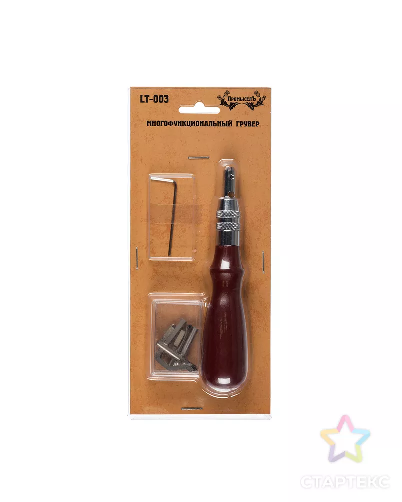 "Промысел" Многофункциональный грувер для кожи LT-003 13 x 3.5 см 13 см 3.5 см арт. ГММ-100752-1-ГММ070818264994 - рис. 1
