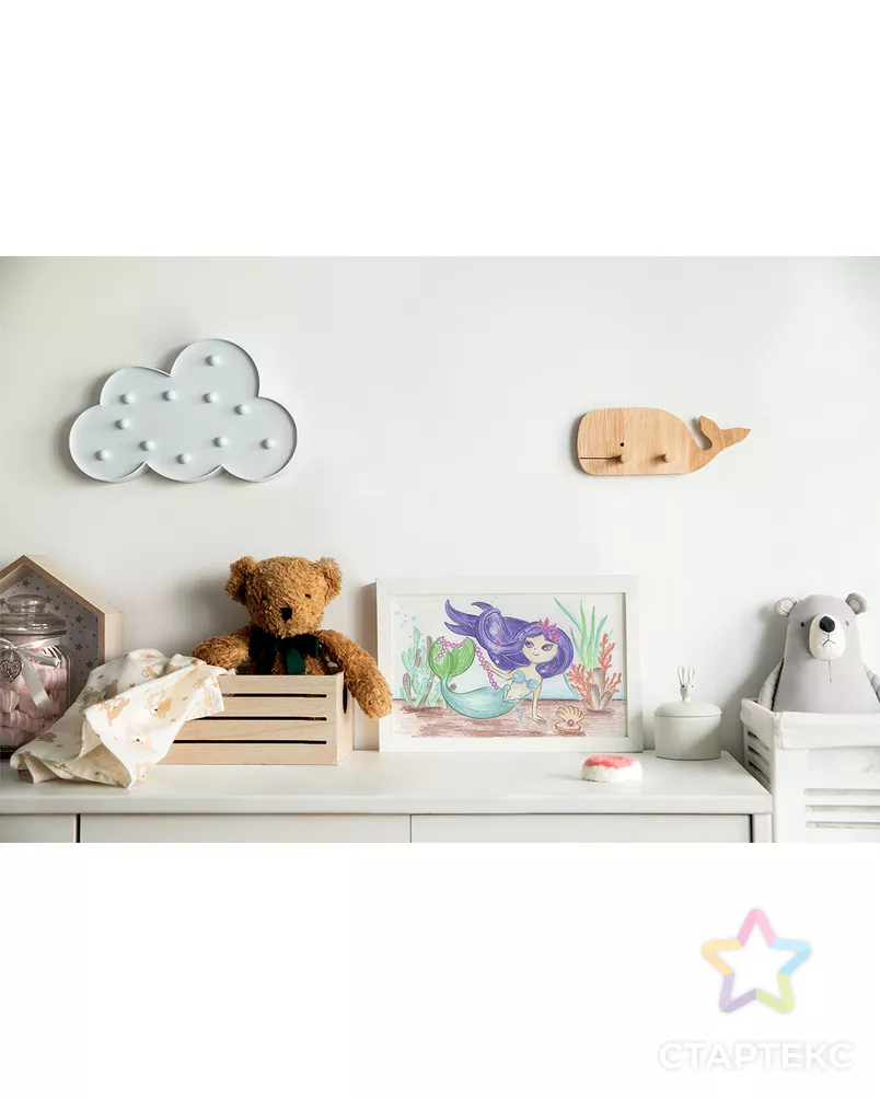 "ФРЕЯ" RPSK-0023 "Принцесса русалочка" Скетч для раскраш. цветными карандашами 20.5 х 14.5 см 1 л. арт. ГММ-106783-1-ГММ071577526684 - рис. 1