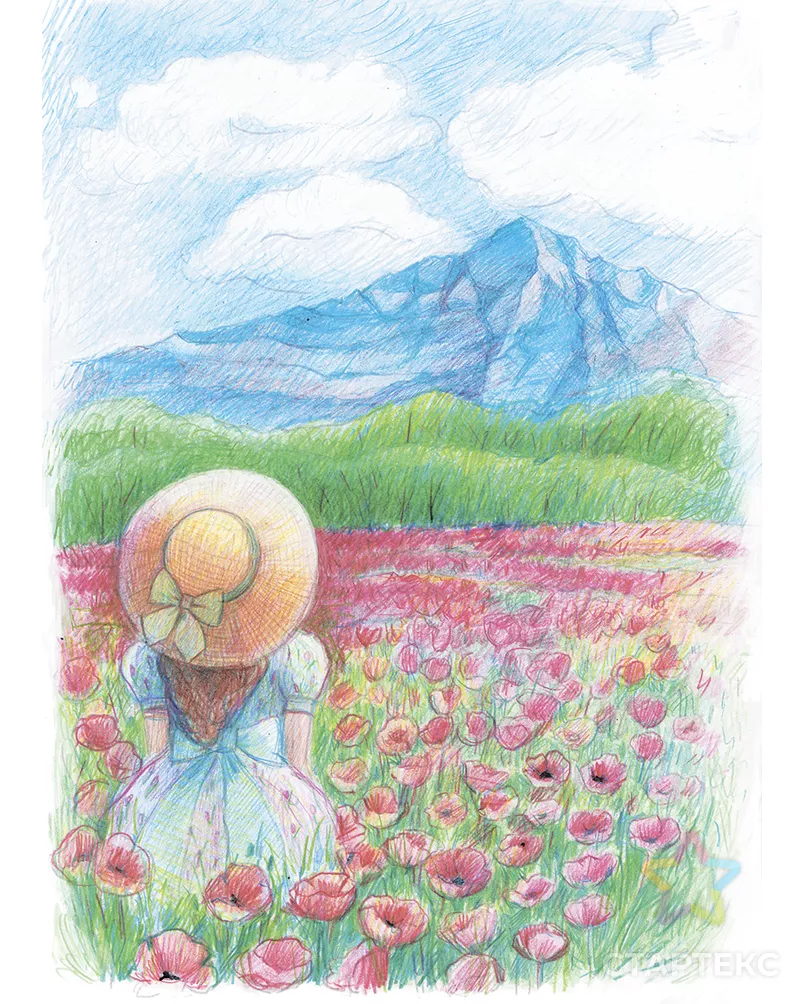 "ФРЕЯ" RPSС-0004 "Завороженная природой" Скетч для раскраш. цветными карандашами 29.7 х 21 см 1 л. арт. ГММ-105029-1-ГММ071752305874 - рис. 3