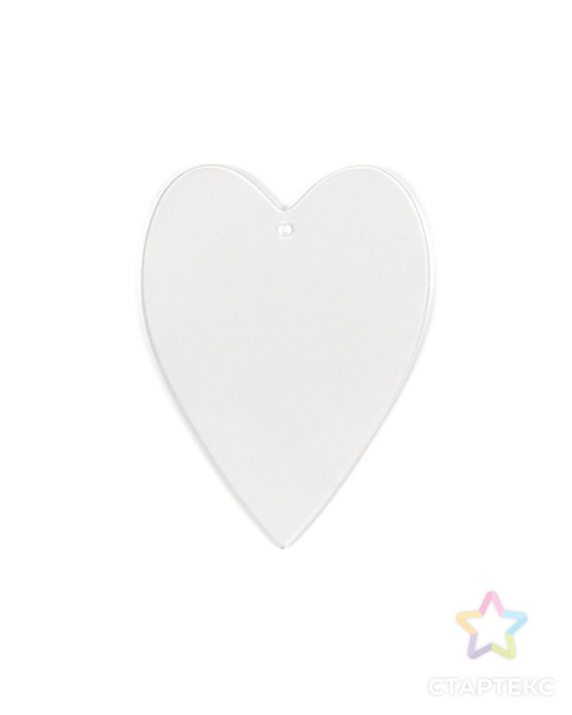 Заготовка для декорирования "Love2art" PLB-013 "сердце" пластик 7.5 x 10 см 10 шт арт. ГММ-99806-1-ГММ072345626464 1