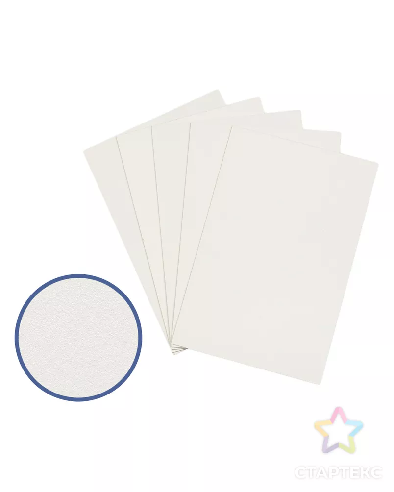 Картон грунтованный "VISTA-ARTISTA" PKR-3550 35 х 50 см 6 шт. арт. ГММ-99446-1-ГММ072581480564 - рис. 1