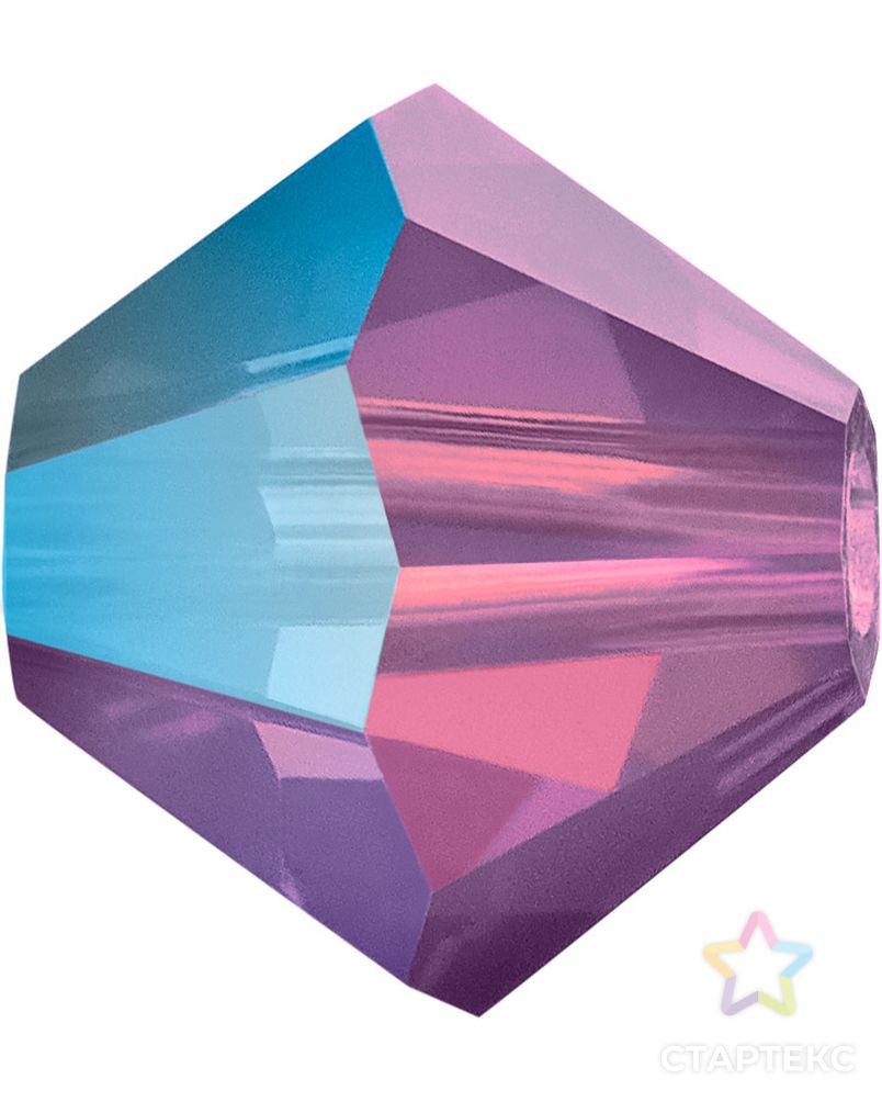 Бисер Чехия "PRECIOSA" бусины 451-69-302 Crystal AB цветн. 3.6 х 4 мм 24 шт арт. ГММ-100996-2-ГММ076057923994 2