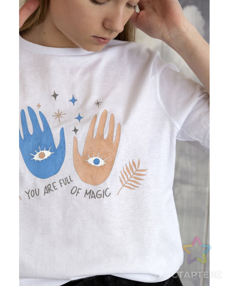 "ФРЕЯ" PWCL-002 Раскраска на футболке "Магия в руках" арт. ГММ-105808-1-ГММ078318325164