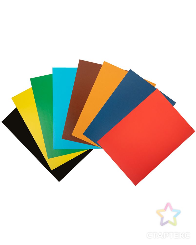 "Лео" Набор цветного картона LSCC-01 А4- 20 х 28 см 8 л. 8 цв. 30 шт. арт. ГММ-106305-1-ГММ078480582094 2