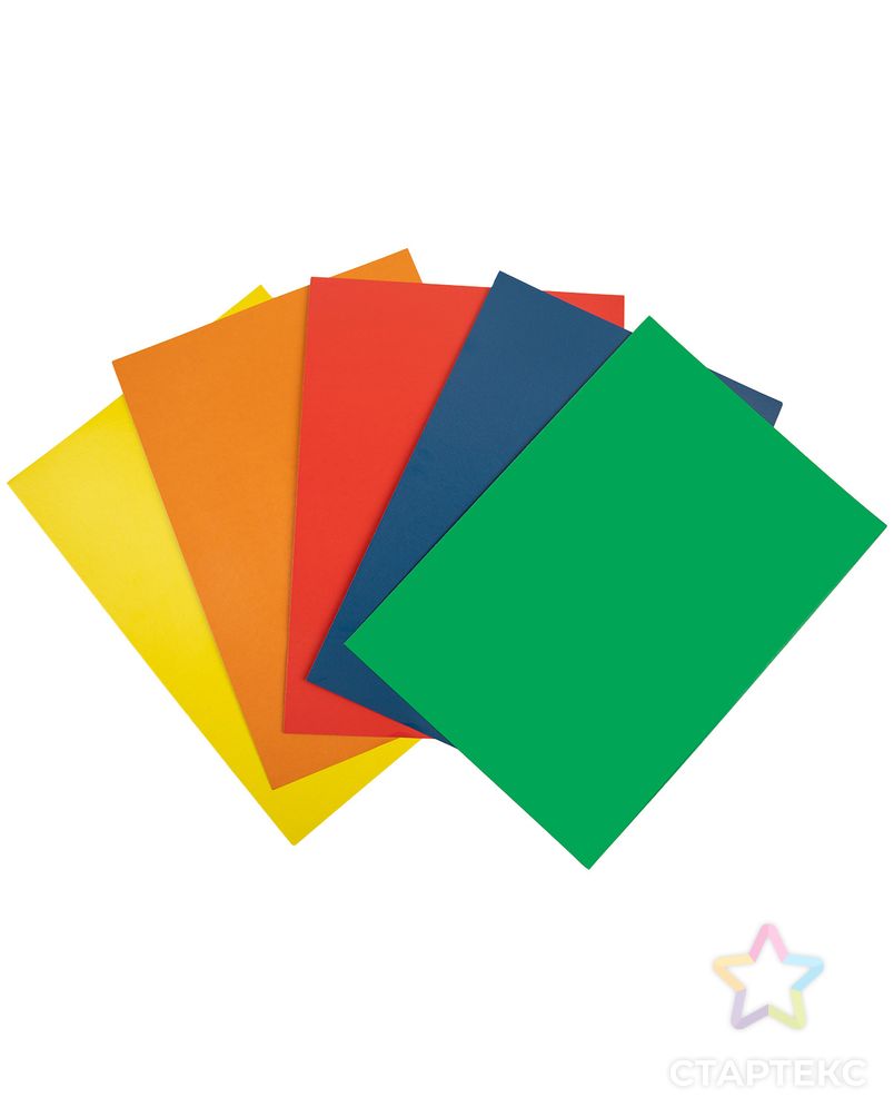 "Лео" Набор цветного картона, немелованный LSNM-02 А4 20 х 28 см 5 л. 5 цв. арт. ГММ-106451-1-ГММ079516249824 1