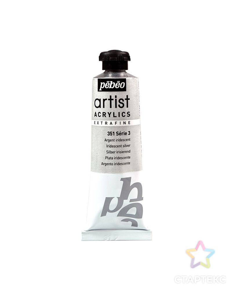 Краски акриловые "PEBEO" Artist Acrylics extra fine №3 металлик 37 мл арт. ГММ-44-4-ГММ0037983 1