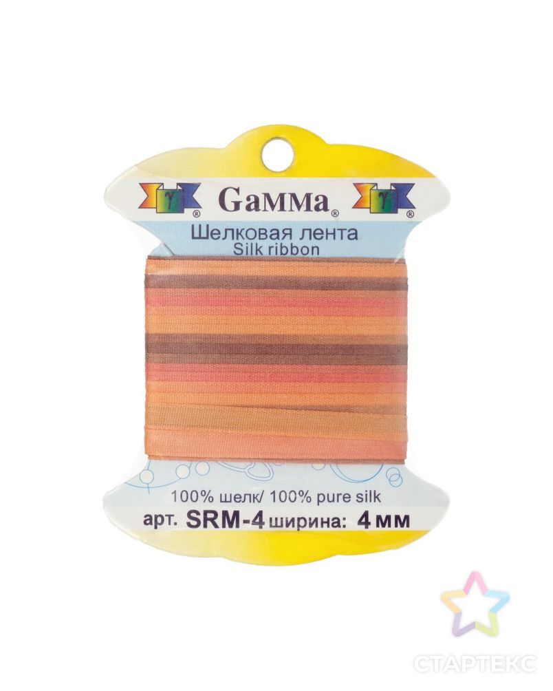 Тесьма декоративная шелковая SRM-4 ш.0,4см арт. ГММ-225-14-ГММ0070604